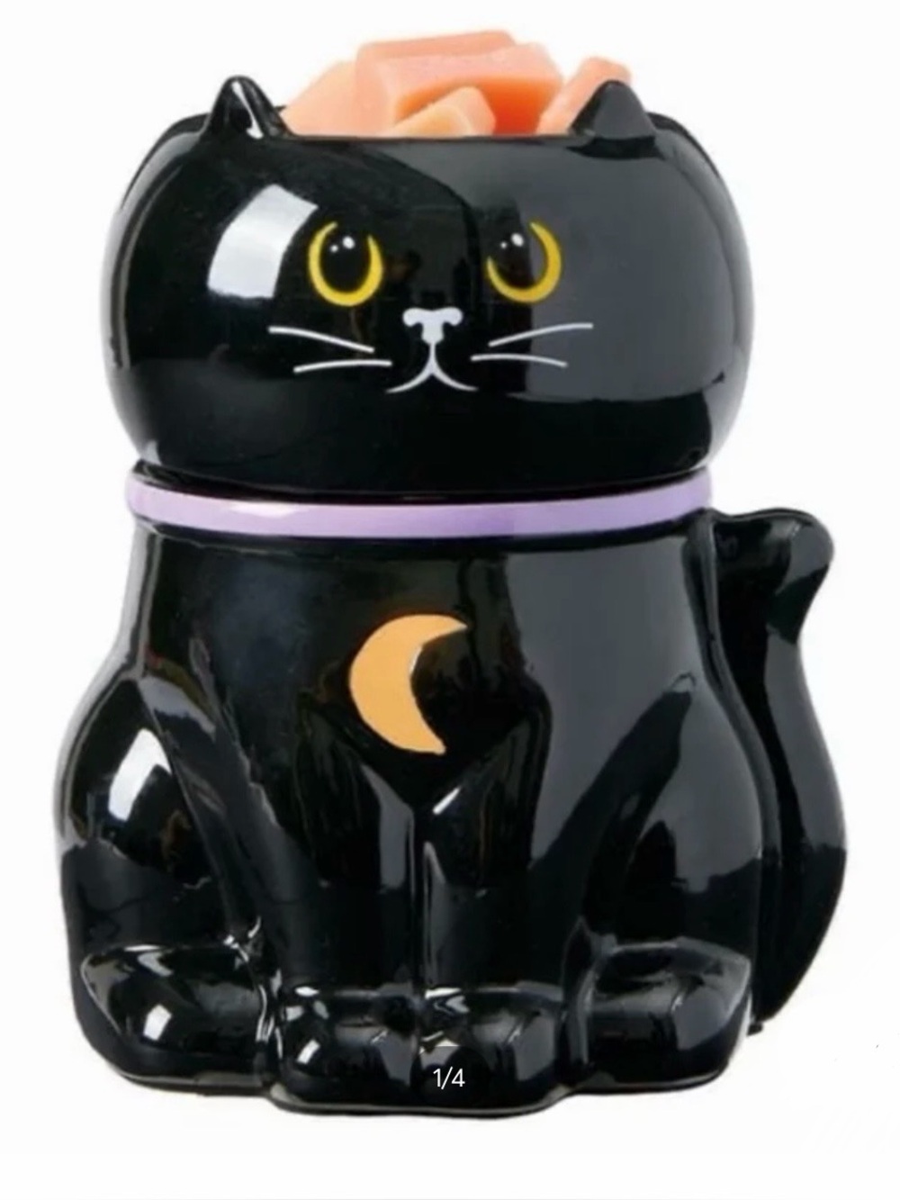Aldi Finds Halloween Collection Black Cat Light Up Wax Melt Warmer NEW